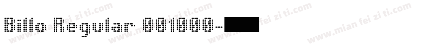 Billo Regular 001000字体转换